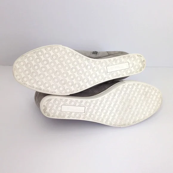 Linea Paolo Anna Wedge Sneaker Rock Perf Suede, Women's Shoe size 10 M - Picture 4 of 7